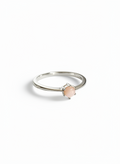 Sterling Silver Natural Pink Mother of Pearl Ring - view 3