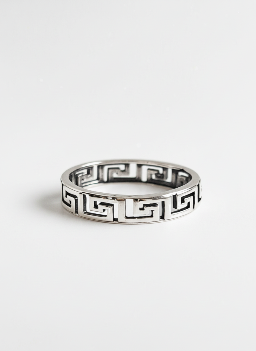 Sterling Silver 925 Aztec Band