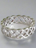 Sterling Silver Unisex Braided Band Ring - view 9