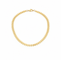 Gold Olive Leaf Choker Chain Necklace