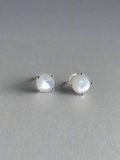 Sterling Silver 925 Mother of Pearl Studs Earrings - view 4