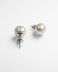Sterling Silver Fresh Water Stud Earrings 8, 10 - view 2