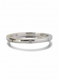 Sterling Silver 925 Elegant Thin Band Cz Ring