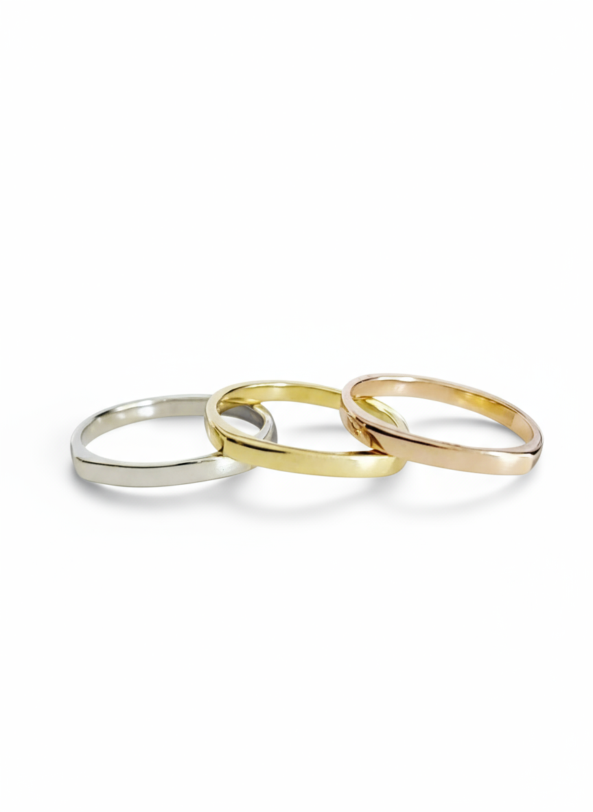 Sterling Silver 925, Gold, Rose Gold Ring