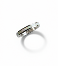Sterling Silver White Opal Seamless Band Ring - view 3