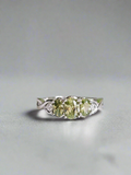 Sterling Silver Peridot Ring - view 14