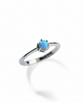 Sterling Silver Blue Opal Ring