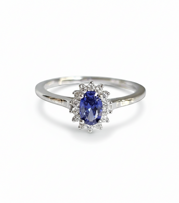 Sterling Silver 925 Tanzanite Ring