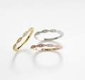 Sterling Silver Marquise Gold, Rose Gold, Silver Anniversary Ring - view 3