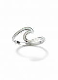 Sterling Silver White Opal Wave Ring