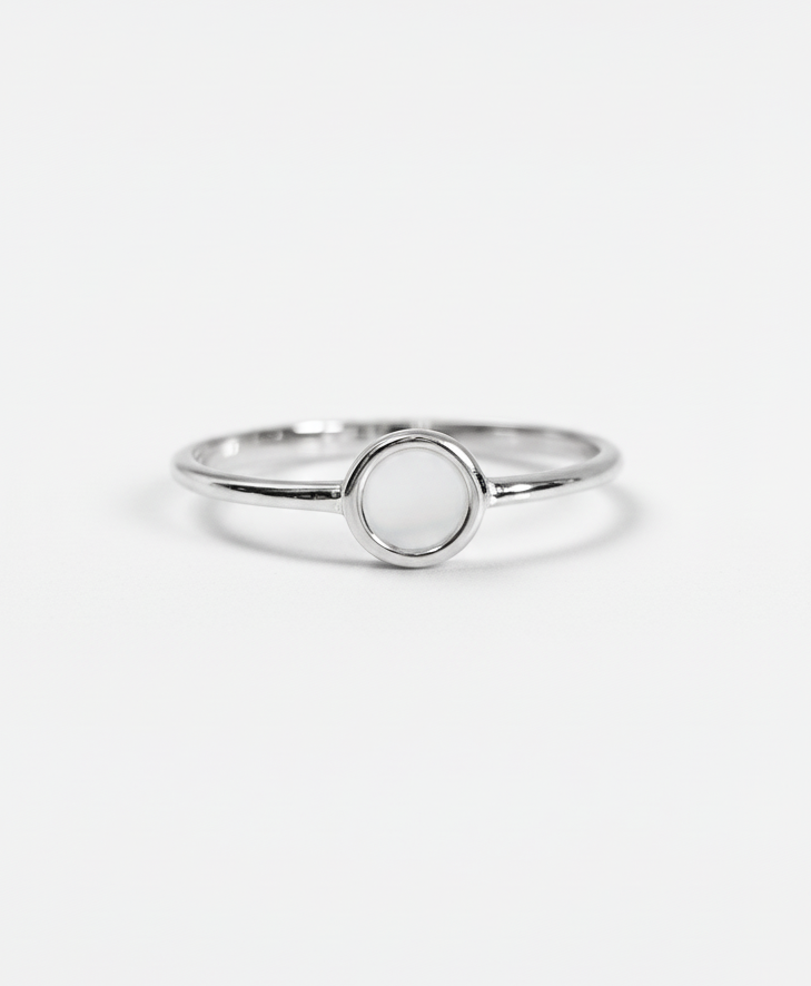 Sterling Silver Dainty Open Circle Ring