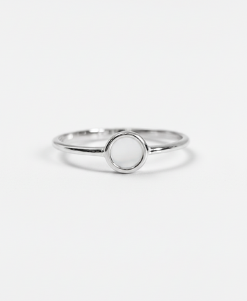 Sterling Silver Dainty Open Circle Ring