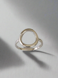 Sterling Silver 925 Open Circle Ring - view 3