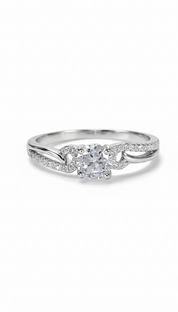 Sterling Silver Engagement Ring