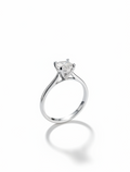 Sterling Silver 925 Round Cut Engagement Ring - view 5