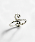 Sterling Silver Spiral Midi Toe Ring