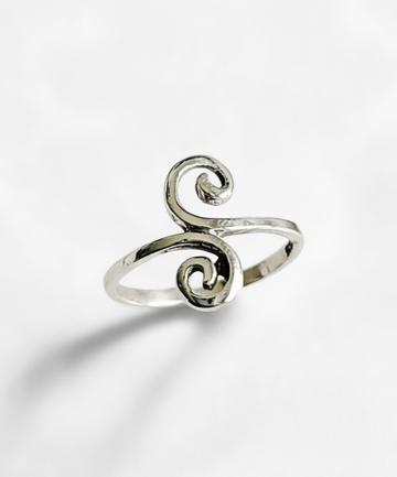 Sterling Silver Spiral Midi Toe Ring