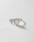 Sterling Silver 925 Natural Rose Quartz Ring