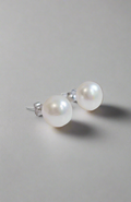 Sterling Silver Fresh Water Stud Earrings 8, 10 - view 5