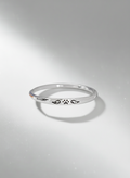 Sterling Silver Paw Angel Wings Ring - view 3