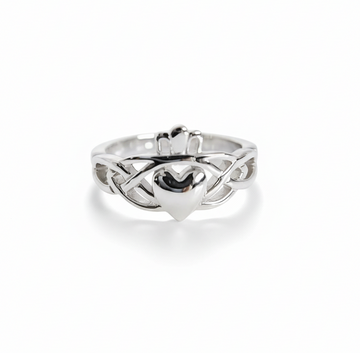 Sterling Silver Claddagh Celtic Ring
