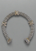 Silver Cable X Bracelet - view 7