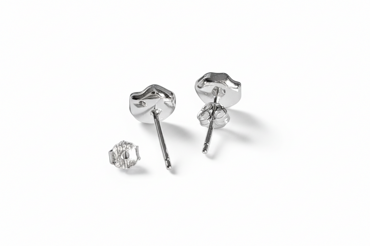 Sterling Silver 925 Natural Pearl Stud Earrings - view 3
