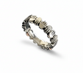 Sterling Silver Hand of Fatima Hansa Protection Amulet Ring