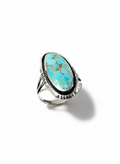 Sterling Silver Natural Turquoise Ring size 12