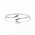 Sterling Silver 925 Waterdrop Bangle Bracelet
