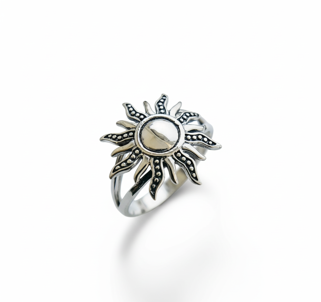 Sterling Silver Sun Rays Ring
