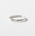 Sterling Silver Paw Angel Wings Ring