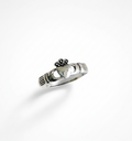Sterling Silver Dainty Claddagh Toe Ring - view 3
