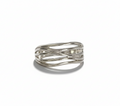 Sterling Silver Woven Band Ring - view 3