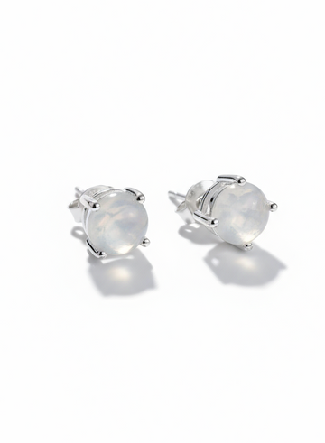 Sterling Silver 925 Mother of Pearl Studs Earrings