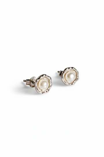 Sterling Silver 925 Natural Pearl Stud Earrings