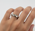 Sterling Silver Hand of Fatima Hansa Protection Amulet Ring - view 2