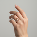 Sterling Silver Diamond Shape Ring - view 2