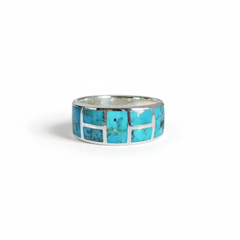 Sterling Silver Turquoise Statement Bold Ring