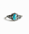 Sterling Silver Genuine Turquoise Vintage Ring