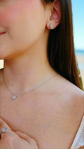 Sterling Silver Rose Quartz Pendant Necklace - view 6