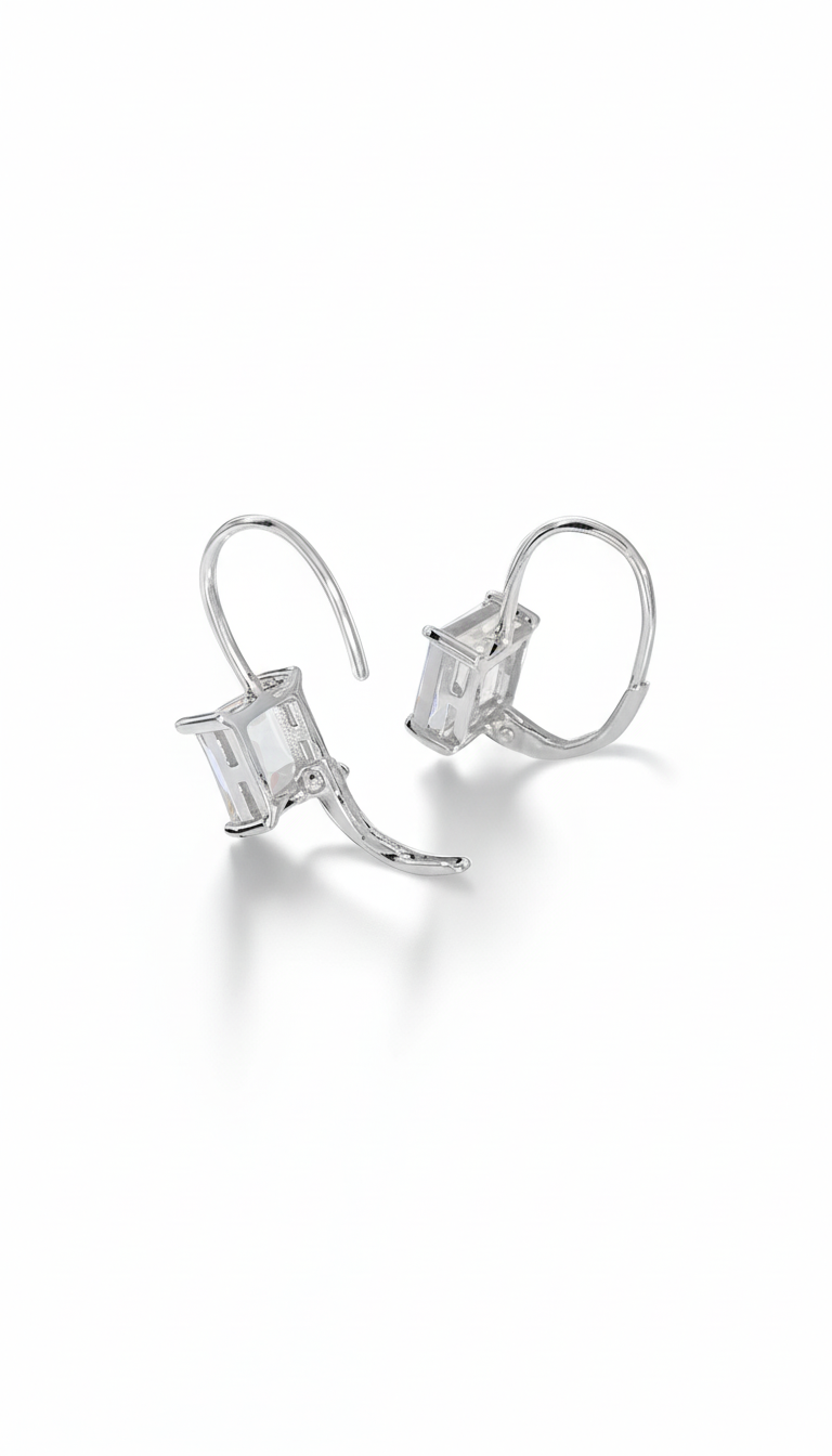 Sterling Silver 925 Mother of Pearl Dangling Earrings - view 3