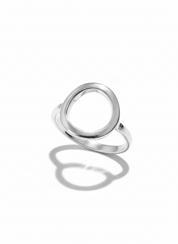 Sterling Silver 925 Open Circle Ring