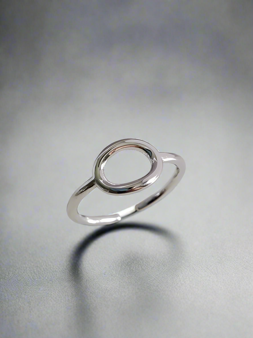 Sterling Silver Adjustable Toe Halo Ring - view 6