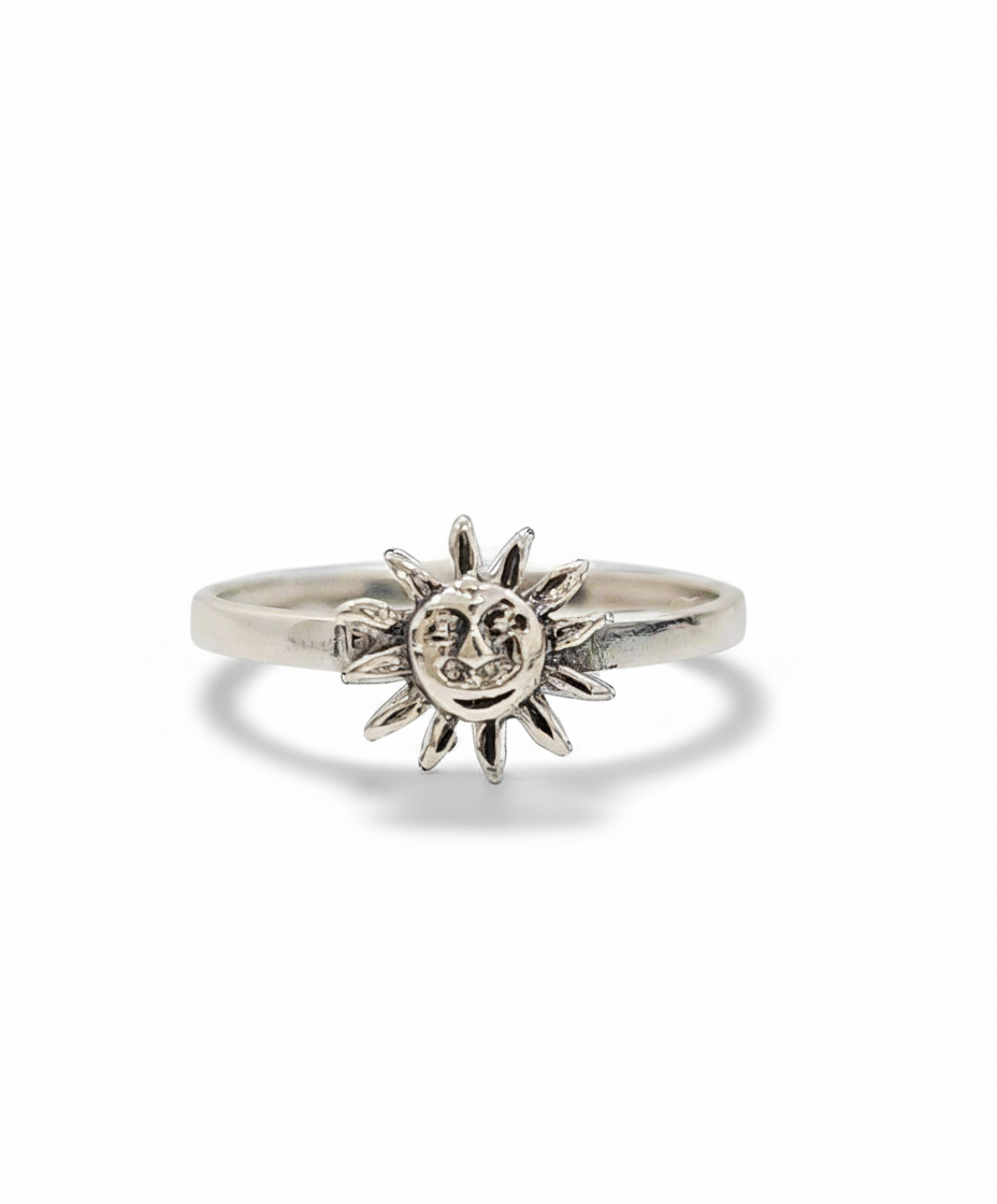 Sterling Silver Dainty Sun Ring