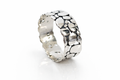 Sterling Silver Textured Unisex Ring