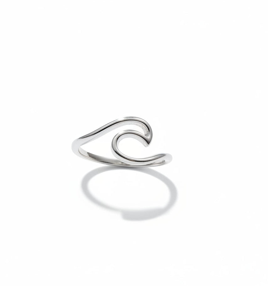 Sterling Silver Rolling Wave Ring - view 5