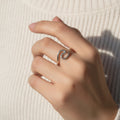 Sterling Silver Rolling Wave Ring - view 2