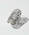Sterling Silver 925 Filigree Shield Ring - view 5