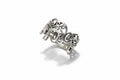 Elephant Mandala Sterling Silver Ring - view 2
